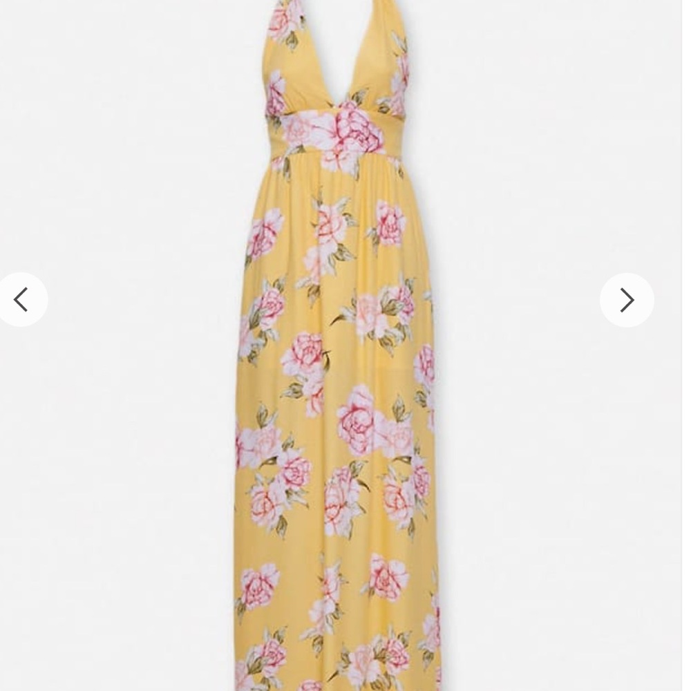 Hello floral halter dress